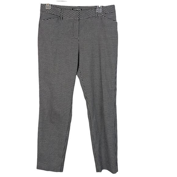Express Black & White Patterned Editor Pants - Picture 1 of 8